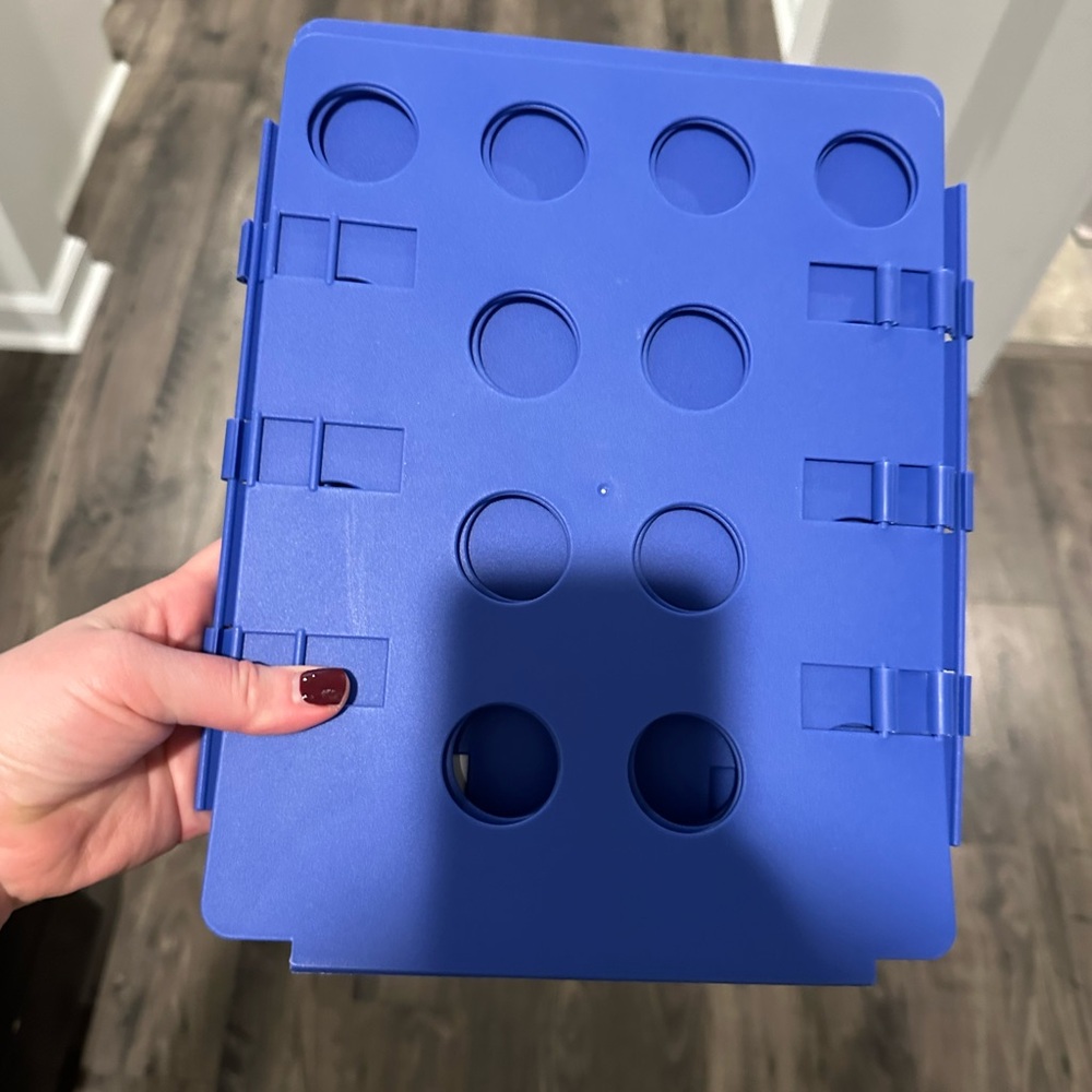 Blue Folding Clothes Organizer